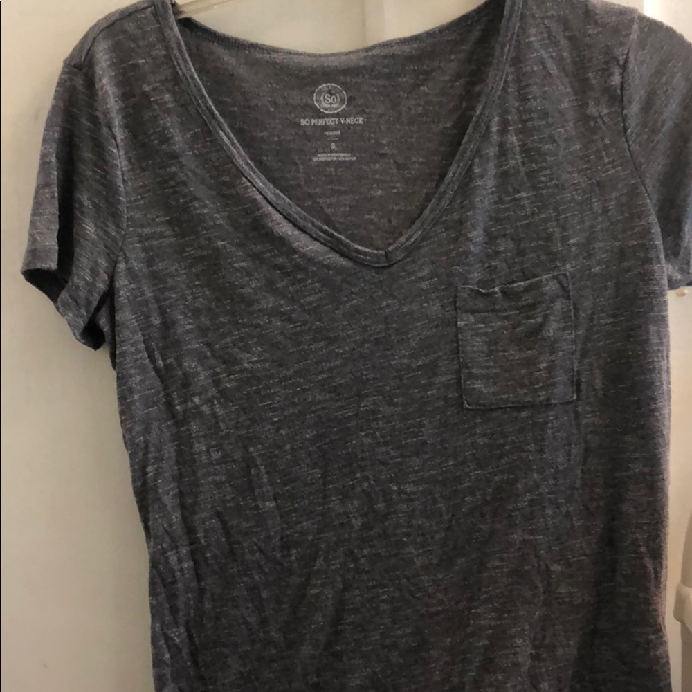 Heather Grey v neck shirt